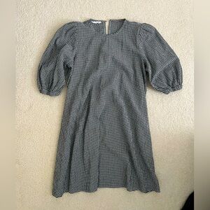 Gingham cotton dress